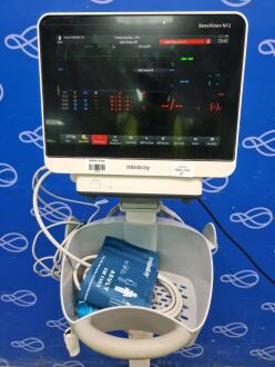 Mindray BeneView N12 Patient Monitor on Rollstand - 2