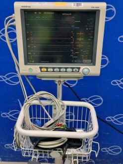 Mindray iPM-9800 Patient Monitor on Rollstand - 2
