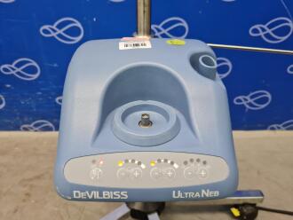 1 x Fisher and Paykel Airvo 2 Ventilator and 1 x DeVilbiss UltraNeb Nebuliser on Rollstand - 3