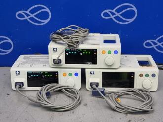 3 x Covidien Nellcor PM100N Bedside SpO2 Patient Monitoring System