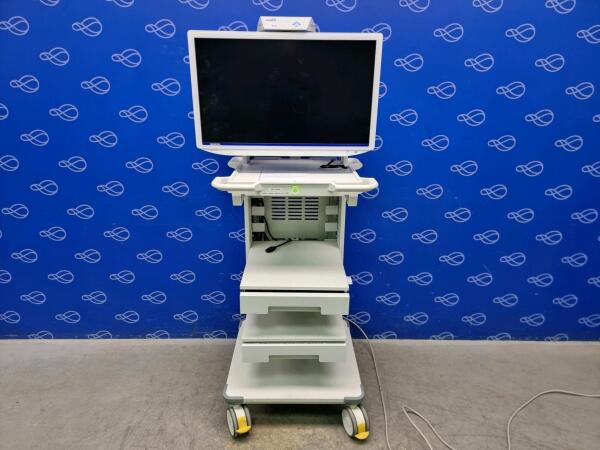 Olympus OEV321UH 4K UHD LCD Monitor on WM-NP3 Stack Trolley