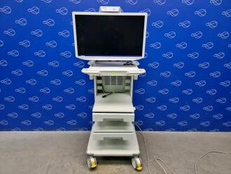 Olympus OEV321UH 4K UHD LCD Monitor on WM-NP3 Stack Trolley