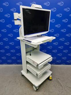 Olympus OEV321UH 4K UHD LCD Monitor on WM-NP3 Stack Trolley - 2