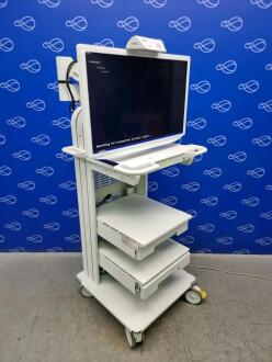 Olympus OEV321UH 4K UHD LCD Monitor on WM-NP3 Stack Trolley - 2