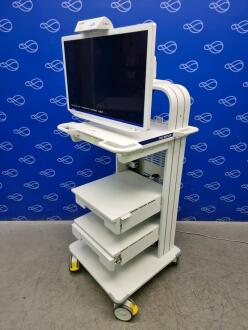 Olympus OEV321UH 4K UHD LCD Monitor on WM-NP3 Stack Trolley - 3