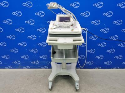 GE MAC 3500 ECG Recorder on Trolley