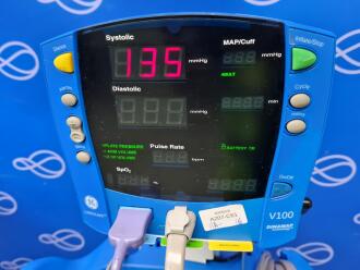 4 x GE Carescape Dinamap V100 Vital Signs Monitor on Rollstand - 2