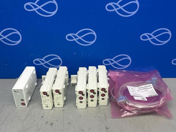 3 x Philips M3012A Modules, 2 x Philips M3015A Modules & 1 x Philips GS1 Module