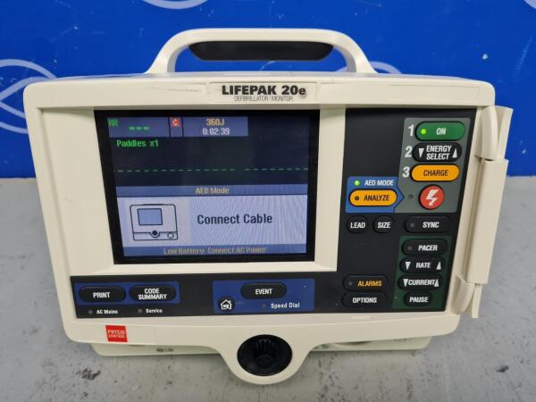 Physio Control Lifepak 20e Defibrillator with Pacer