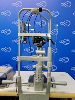 Haag Streit BQ900 Slit Lamp with Lumenis Novus Spectra Laser on Motorised Table - 4
