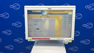 Draeger Evita Infinity V500 Ventilator with Infinity C500 Monitor on Trolley - 4