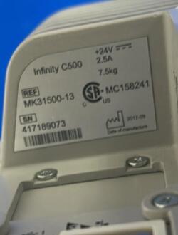 Draeger Evita Infinity V500 Ventilator with Infinity C500 Monitor on Trolley - 7