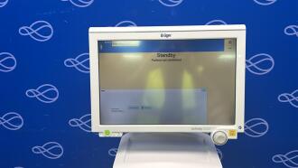 Draeger Evita Infinity V500 Ventilator with Infinity C500 Monitor on Trolley - 4