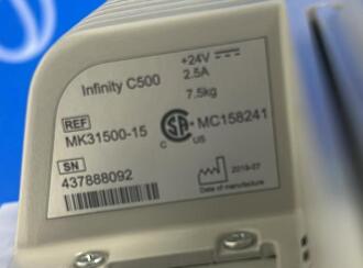 Draeger Evita Infinity V500 Ventilator with Infinity C500 Monitor on Trolley - 7