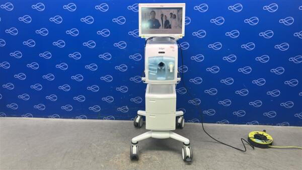 Draeger Evita Infinity V500 Ventilator with Infinity C500 Monitor on Trolley