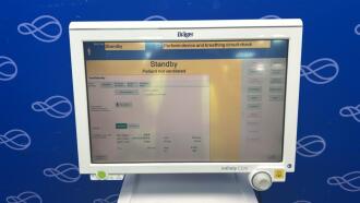 Draeger Evita Infinity V500 Ventilator with Infinity C500 Monitor on Trolley - 4