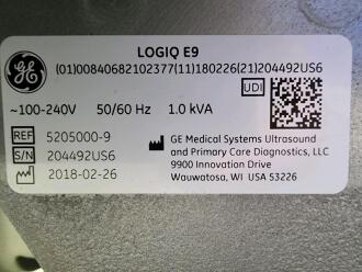 GE Logiq E9 Ultrasound - 7