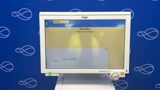 Draeger Evita Infinity V500 Ventilator with Infinity C500 Monitor on Trolley - 4