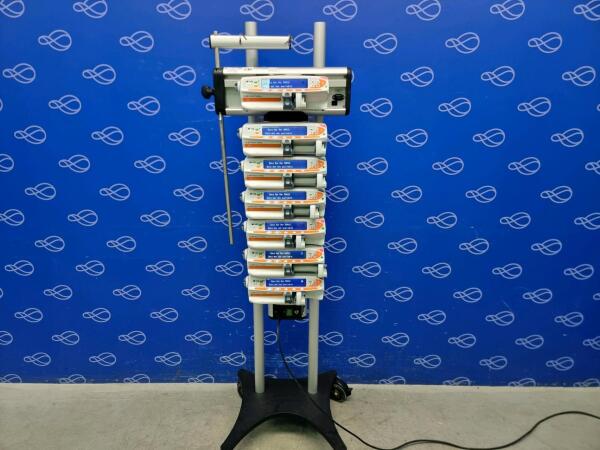 7 x BD Alaris neXus CC Syringe Pump on Carefusion Alaris DS Workstation