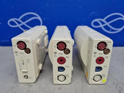 2 x Philips M3001A and 1 x Philips M3015A Module