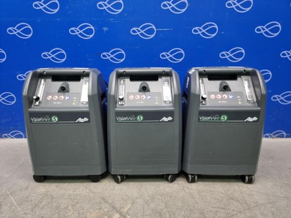 3 x AirSep VisionAire 5 Oxygen Concentrator