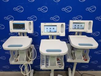 3 x Welch Allyn 75ME Connex Monitor and Welch Allyn 7000-APM Accessory Power Management Unit on Rollstand - 2