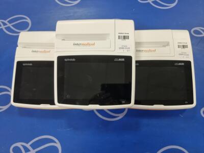 3 x Intermedical Cardio Respiratory MIR Spirolab