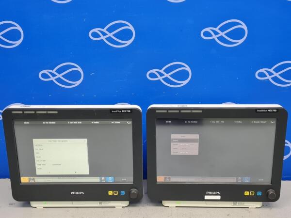 2 x Philips IntelliVue MX700 Patient Monitor