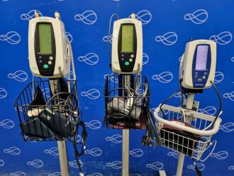 3 x Welch Allyn Spot Vital Signs Monitor on Rollstand