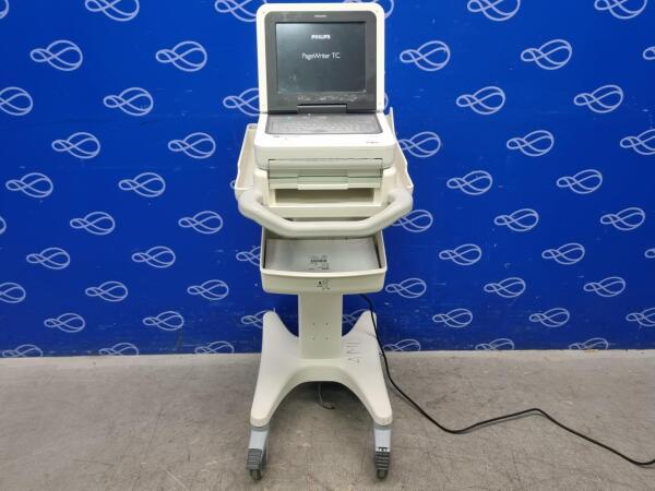 Philips Pagewriter TC50 ECG Recorder on Trolley