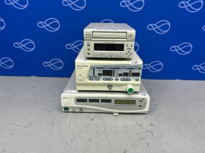 Olympus UHI-3 High Flow Insufflation Unit, Sony DVO-1000MD DVD Recorder & Gynecare ThermaChoice Uterine Balloon Therapy System