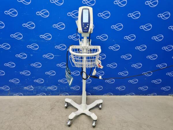Welch Allyn 42MOB Spot Vital Signs Monitor on Rollstand