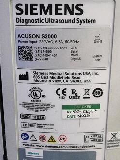 Siemens S2000 Ultrasound System - 5