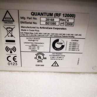 Athrocare Quantum RF12000 Electrosurgical Unit - 3
