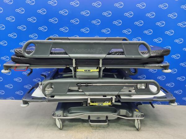 2 x Anetic Aid QA3 Patient Trolley