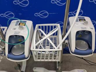 2 x Fisher and Paykel Airvo 2 Humidifier on Drip Stand with O2 Regulator - 2