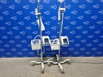 2 x Fisher and Paykel Airvo 2 Humidifier on Drip Stand with O2 Regulator