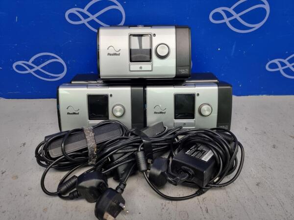 3 x ResMed Lumis 150 VPAP-STA