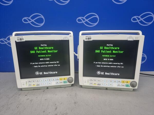 2 x GE B40 Patient Monitor
