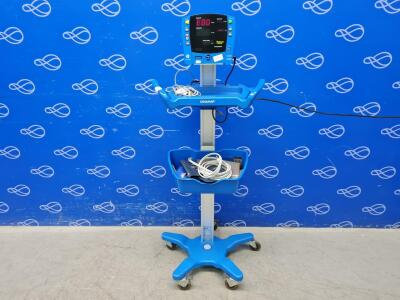 GE Carescape Dinamap V100 Vital Signs Monitor on Rollstand