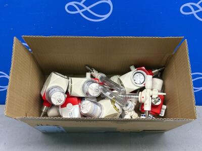 7 x Therapy Equipment High Vacum Regulators & 3 x Therapy Equipment Flow Requlators