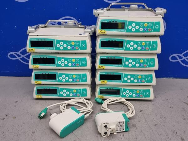9 x B Braun Infusomat Space Infusion Pump