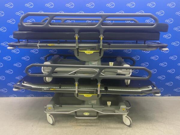 2 x Anetic Aid QA3 Patient Trolleys