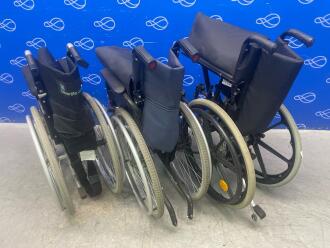 3 x Folding Self-Propelling Wheelchairs - 2