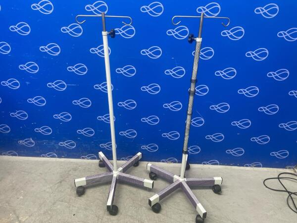 2 x Mobile Drip Stands