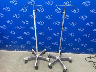 2 x Mobile Drip Stands
