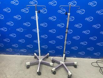 2 x Mobile Drip Stands