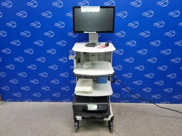 Toshiba IK-HD2E Camera Control Unit and Toshiba 3CCD 1080i Camera on Stack Trolley