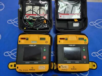 2 x Lifepak 1000 Defibrillator