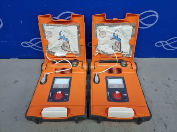 2 x Cardiac Science Powerheart G5 AED Defibrillator
